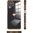 Θήκη για Samsung Galaxy A12 / M12 / A12 2021, Electro heart, μαύρη