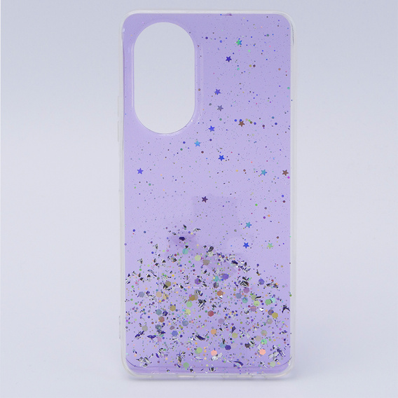 Θήκη για Oppo A58 4G, Glittery, μωβ