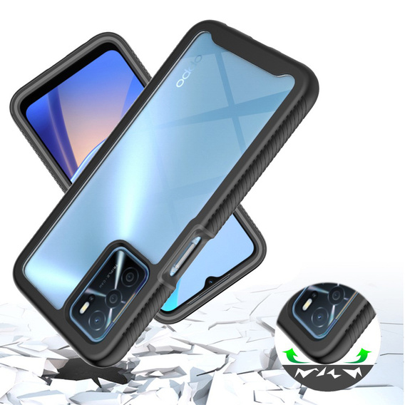 Θήκη για Oppo A16 / A16s / A54s, Shockproof, με μεμβράνη, μπλε
