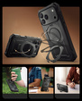 Θήκη Supcase για iPhone 17 Pro Max, Unicorn Beetle Grip Pro Mag, Μαύρο