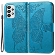Θήκη με πτερύγιο για Samsung Galaxy A33 5G, Butterfly, μπλε