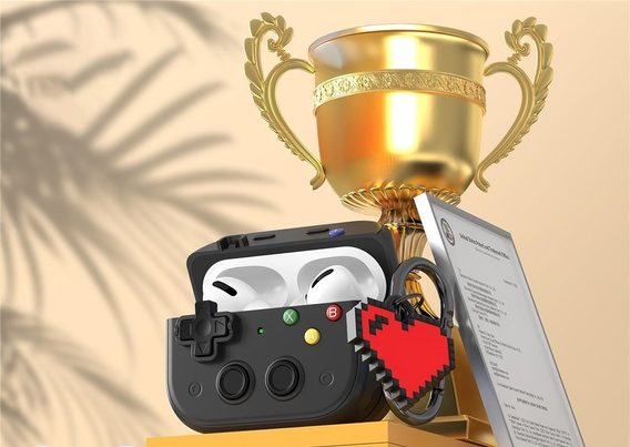 Θήκη ρετρό κονσόλας με ετικέτα καρδιάς για τα AirPods Pro 3