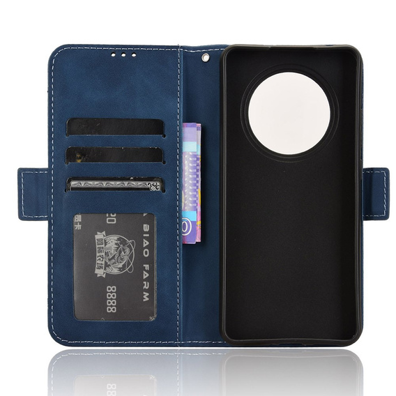 Θήκη με πτερύγιο για Oppo Reno 12FS / 12F, Card Slot, σκούρο μπλε