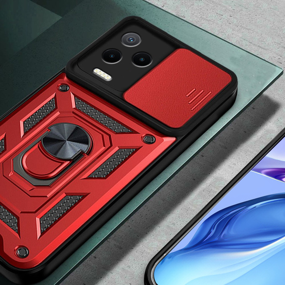 Θήκη για Infinix Note 12 2023, CamShield Slide, κόκκινο