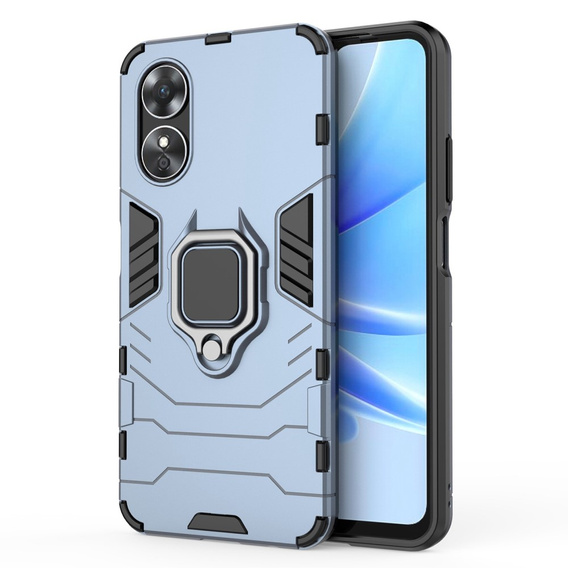 Θήκη για Oppo A17, Kickstand Ring, μπλε