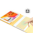 Θήκη + πληκτρολόγιο iPad 10.2 2019 / 2020 / 2021, κίτρινη