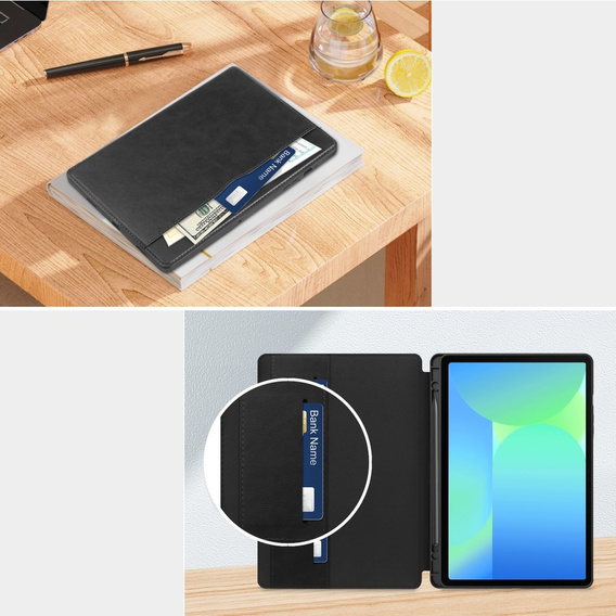 Θήκη για Lenovo Tab M11, Business Card and Pen Slot, μαύρη