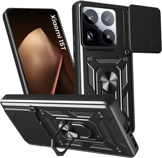 Θωρακισμένη θήκη CamShield Slide με κάλυμμα κάμερας και δαχτυλίδι για Xiaomi 15T