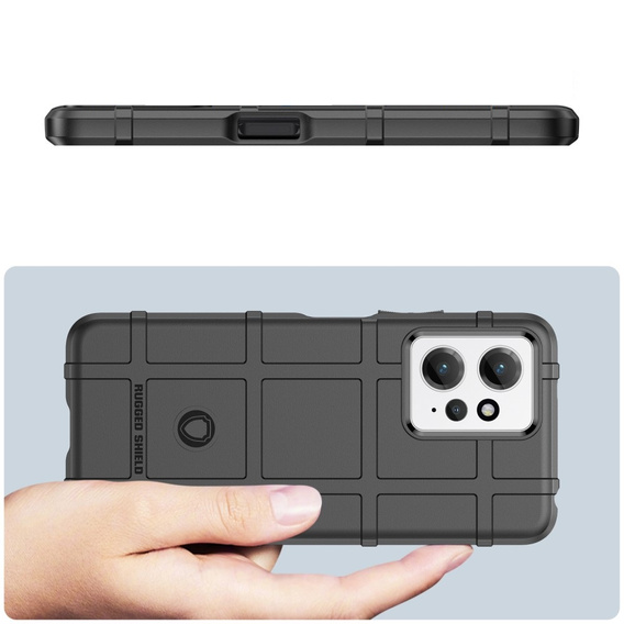 Θήκη για Xiaomi Redmi Note 12 4G, Rugged Shield, μαύρη