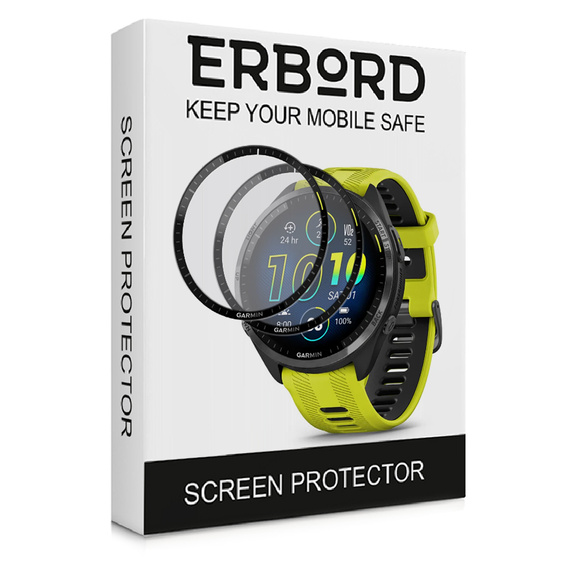 2x υβριδικό γυαλί ERBORD για Garmin Forerunner 965
