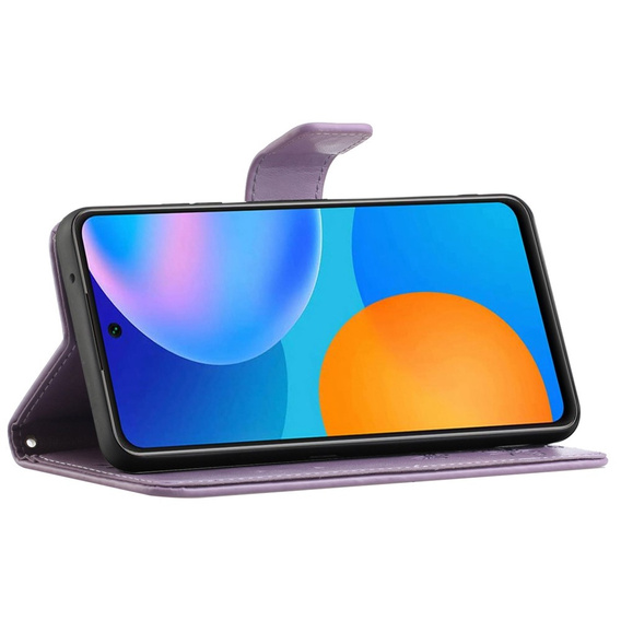 Θήκη με πτερύγιο για Samsung Galaxy M23, Butterfly, μωβ