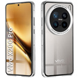 θήκη για το Vivo X200 Pro 5G, Magnetic Dual Glass, ασημένια