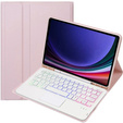 Θήκη + πληκτρολόγιο Samsung Galaxy Tab A9+, with touchpad, ροζ