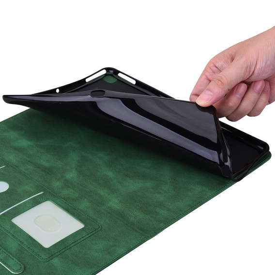 θήκη για το Lenovo Tab M11, Butterfly, πράσινη