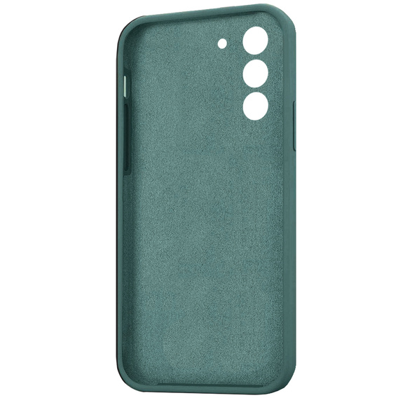 Θήκη για Samsung Galaxy S21 FE, Silicone Lite, σκούρα πράσινη