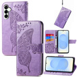 Θήκη με πτερύγιο για Samsung Galaxy S25 FE, Butterfly, μωβ