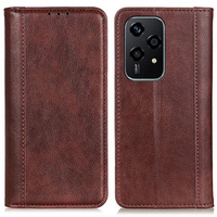 θήκη με πτερύγιο για Honor 200 Lite, Split Leather, καφέ