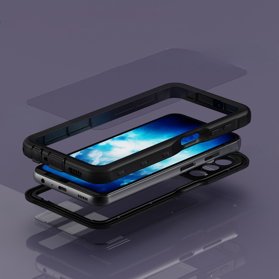 Αδιάβροχη θήκη IP68 για Samsung Galaxy A25 5G, Redpepper, μαύρη