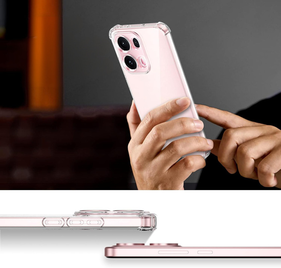 Θήκη για Oppo Reno 13 Pro, Dropproof, διαφανής
