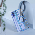 Θήκη για iPhone 16, Electro MagSafe, μπλε + Γυαλί για την οθόνη
