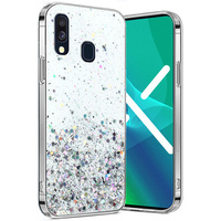 Θήκη για Samsung Galaxy A40, Glittery, διαφανής