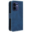 Θήκη με πτερύγιο για Oppo Reno 13F / Oppo Reno 13FS, Card Slot, σκούρο μπλε