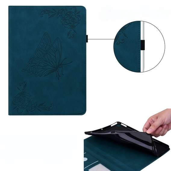 θήκη για το Lenovo Tab M9, Butterfly, μπλε