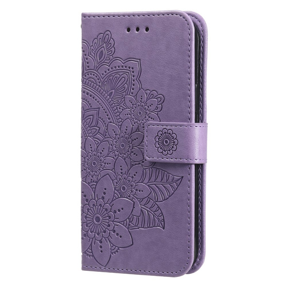 Θήκη με πτερύγιο για Samsung Galaxy A54 5G, Mandala Flower, μωβ