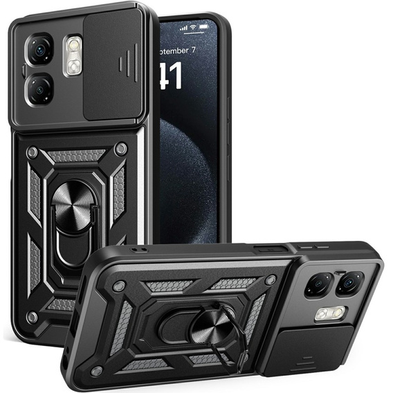 Θήκη για Infinix Hot 50i 4G, CamShield Slide, μαύρη