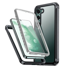 Θήκη για Samsung Galaxy S23, Shockproof, με μεμβράνη, μαύρη