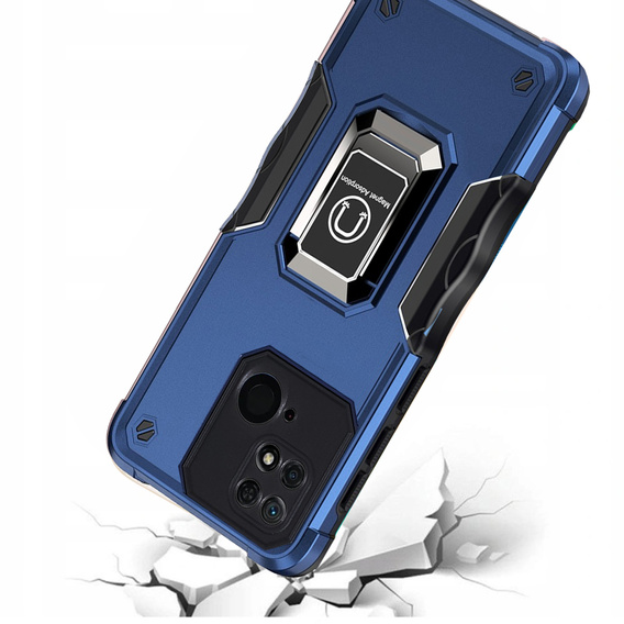 Θήκη για Xiaomi Redmi 10C, Dual-Layer Armor, σκούρο μπλε