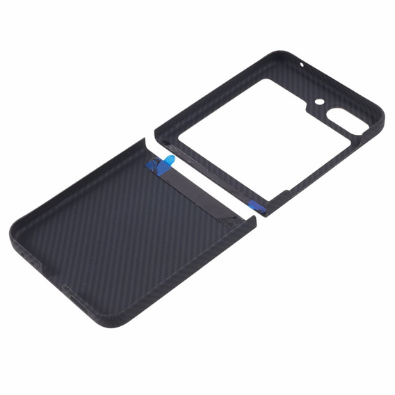 Θήκη για Samsung Galaxy Z Flip7 FE / Z Flip6, Aramid Fiber Cover, μαύρη