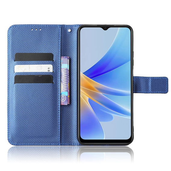 Θήκη με πτερύγιο για Oppo A17, Smart Magnet, μπλε