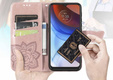 Θήκη με πτερύγιο για Motorola Moto G85, Butterfly, ροζ rose gold