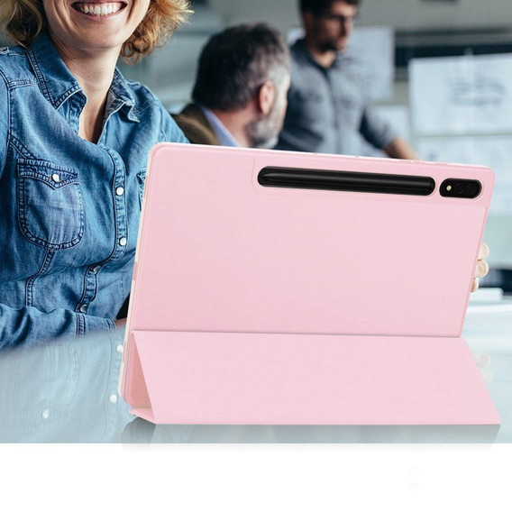 Θήκη για Samsung Galaxy Tab S10+ Plus, Smartcase με χώρο για γραφίδα, ροζ
