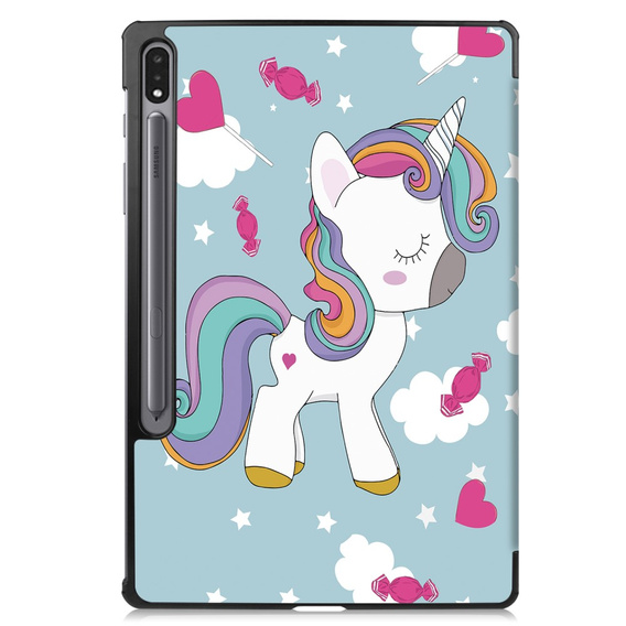 Θήκη για Samsung Galaxy Tab S9 Plus, Smartcase, unicorn