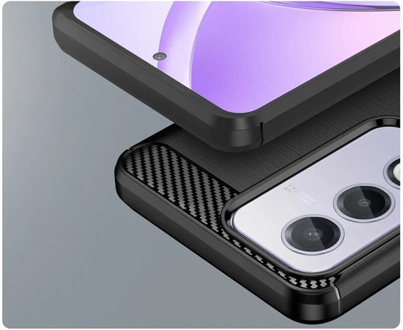 Θήκη για Oppo A80, Carbon, μαύρη