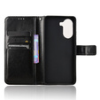 Θήκη με πτερύγιο για Xiaomi Poco X7 Pro 5G, Crazy Horse Wallet, μαύρη