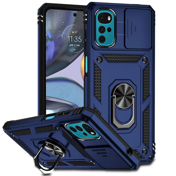 Θήκη για Motorola Moto G22, CamShield Slide, μπλε
