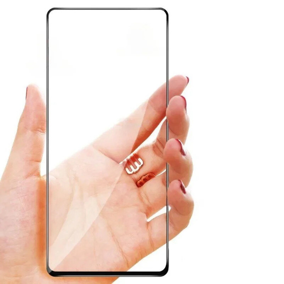 Μετριασμένο γυαλί 3D για Oppo Reno 12FS / 12F, μαύρο πλαίσιο
