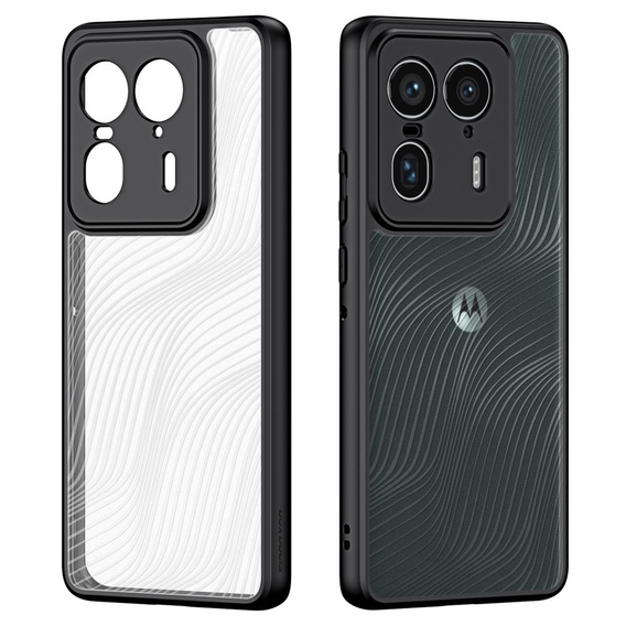 θήκη DuxDucis για το Motorola Edge 50 Ultra, Aimo Case, διαφανής / μαύρη