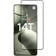 Μετριασμένο γυαλί 3D για Xiaomi 14T, μαύρο πλαίσιο