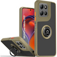Θήκη για Motorola Moto G15 / Motorola Moto G15 Power, Frosted Ring, πράσινη