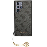 GUESS Θήκη για Samsung Galaxy S24 Ultra, 4G Charms Collection Hardcase, γκρι