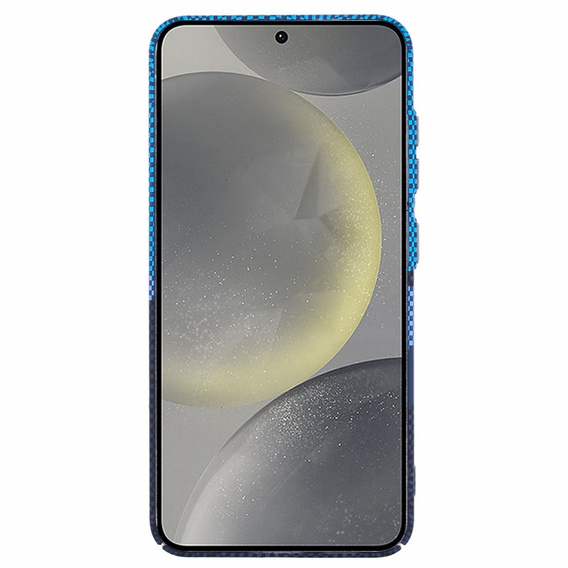 Θήκη για Samsung S25+ Plus, ανθρακονήματα MagSafe, μπλε / ναυτικό μπλε