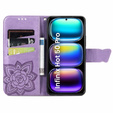 Θήκη με πτερύγιο για Infinix Hot 50 Pro 4G, Butterfly, μωβ