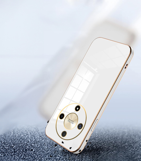 Θήκη για Honor Magic 6 Lite 5G, Glamour CamShield, λευκή