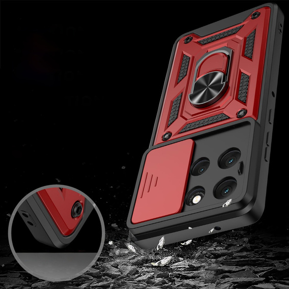 Θωρακισμένη θήκη για Motorola Moto G56 5G, CamShield Slide, μπλε