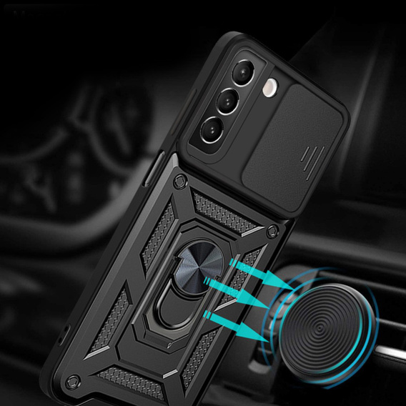 Θήκη για Samsung Galaxy S22 5G, CamShield Slide, μαύρο