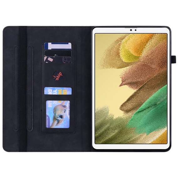 θήκη για το Samsung Galaxy Tab A7 Lite, Wallet Pen Slot, μαύρη